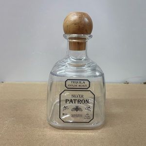 (12 Pack) Acrylic Patron replica bottle cups with straw hole